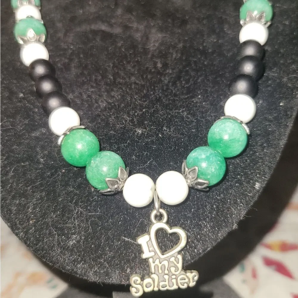 COPY - I love my soldier necklace